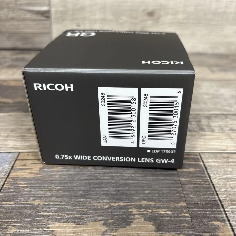 Ricoh GW-4 Wide 0.75x Wide Conversion Lens. Genuine OEM Open Box